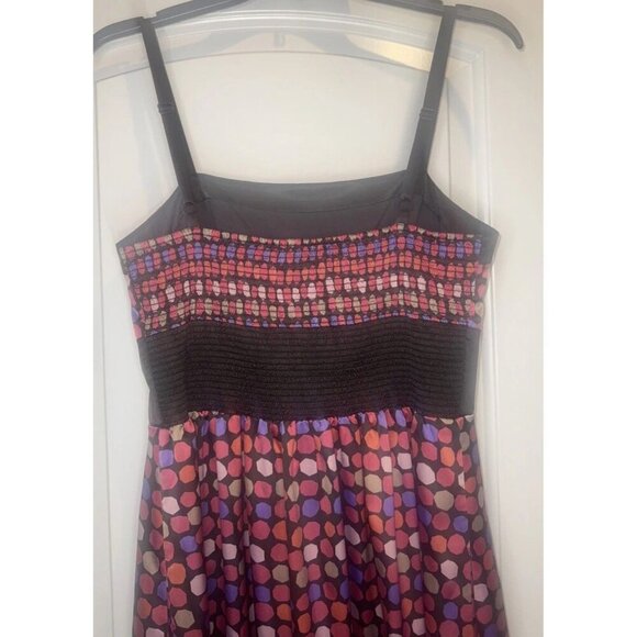 THE LIMITED Colorful Polka Dot Spaghetti Strap Knee Length Dress Sz 10 Pockets - Picture 5 of 10